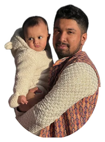 Me holding my baby boy. Tap to hear him laugh