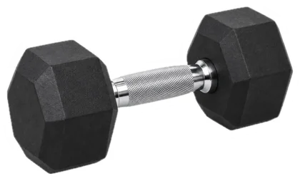 A dumbbell: the gym
